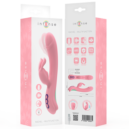INTENSE - RACHEL VIBRATEUR RABBIT 5 VIBRATIONS ROSE INTENSE FUN TOYS