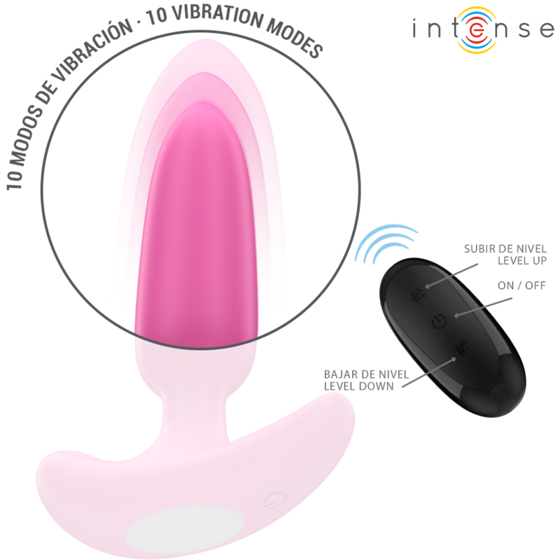 INTENSE - ROSS ANAL PLUG 10 VIBRATIONS ROSE TÉLÉCOMMANDE INTENSE ANAL TOYS