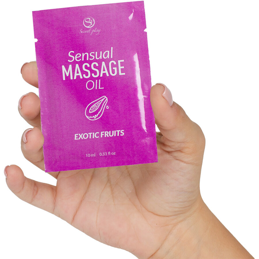 SECRETPLAY - HUILE DE MASSAGE MONODOSE AUX FRUITS EXOTIQUES 10 ML SECRETPLAY COSMETIC