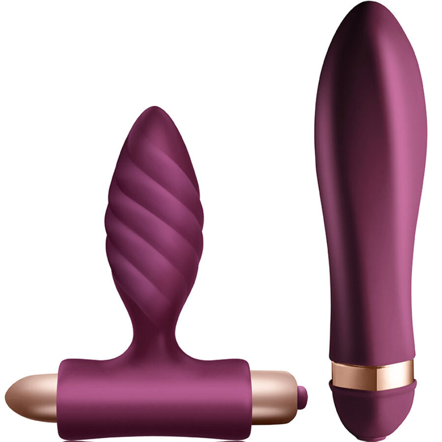 CLIMAXIMUM - KIT DESIRE VIBRATEUR TORSADÉ + PLUG ANAL CLIMAXIMUM