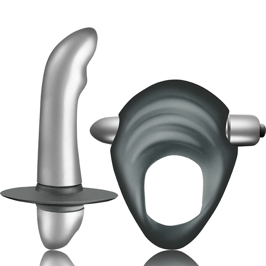 CLIMAXIMUM - KIT ENTICE ANNEAU PÉNITENTIAIRE + VIBRATEUR PROSTATIQUE DÉBUTANTS CLIMAXIMUM