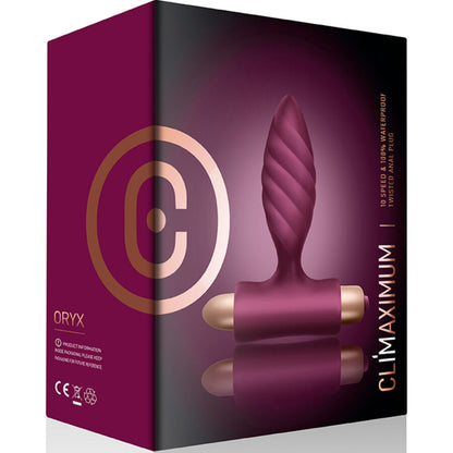 CLIMAXIMUM - PLUG ANAL TORSADÉ ORYX CLIMAXIMUM