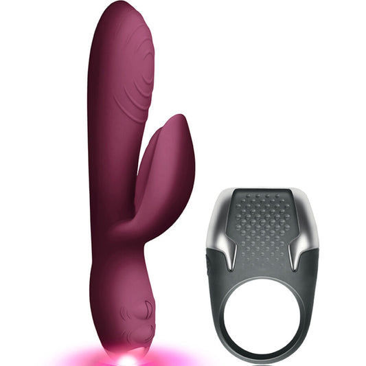 CLIMAXIMUM - LAMOUR KIT VIBRATEUR RABBIT + ANNEAU PÉNITENSIF À LED CLIMAXIMUM