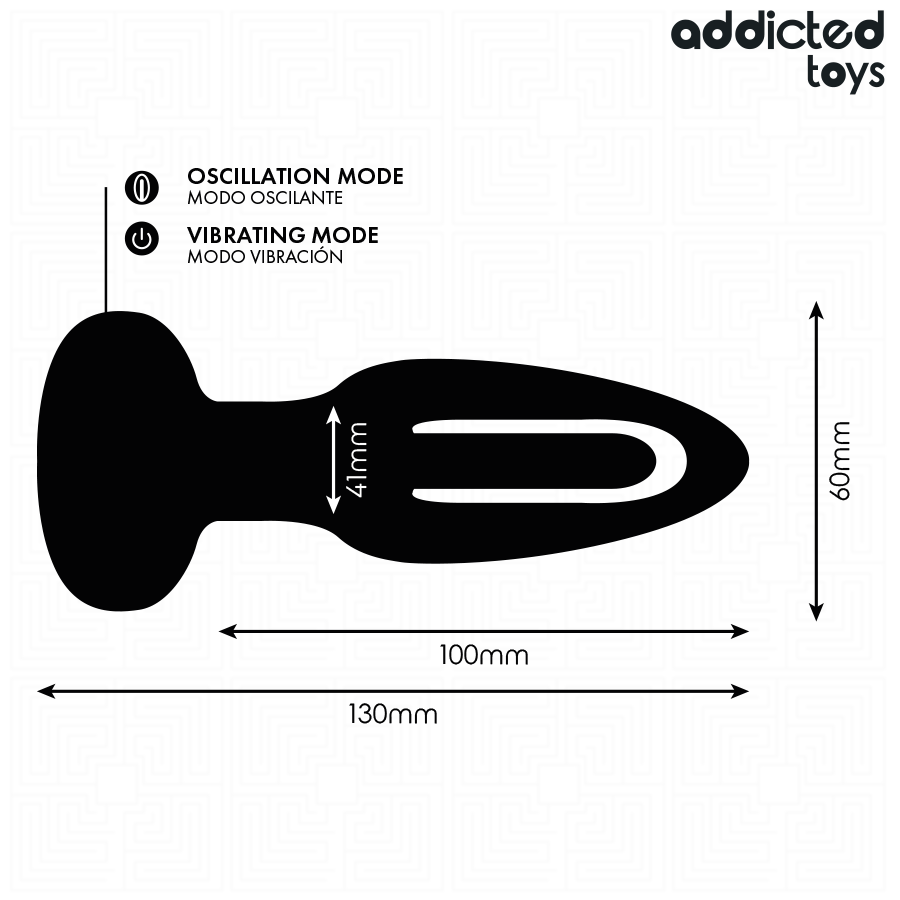 ADDICTED TOYS - PLUG ANAL AVEC LANGUE VIBRANTE ET TÉLÉCOMMANDE ADDICTED TOYS