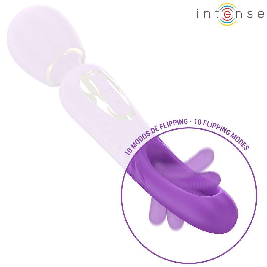 INTENSE - BAGUETTE VIBRANTE CHRISTY AVEC LANGUE QUI TOURNE INTENSE FUN TOYS