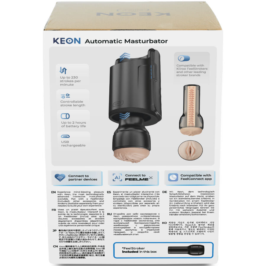 KIIROO - KEON WIFI COMBO MASTURBATEUR AUTOMATIQUE + FEEL STROKER KIIROO
