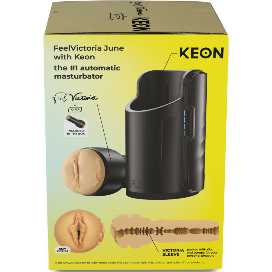 KIIROO - KEON WIFI COMBO VICTORIA JUNE MASTURBATEUR AUTOMATIQUE + FEEL STROKER KIIROO