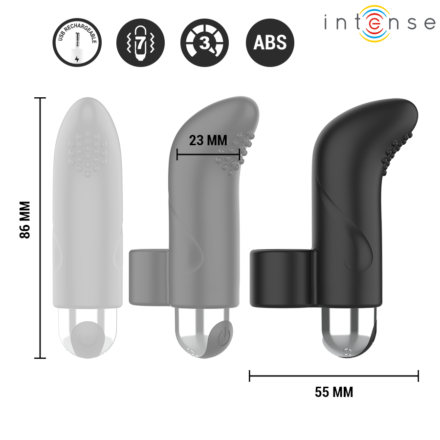 INTENSE - DAMIANO STIMULATEUR DOIGT RECHARGEABLE INTENSE FUN TOYS