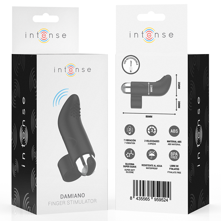 INTENSE - DAMIANO STIMULATEUR DOIGT RECHARGEABLE INTENSE FUN TOYS