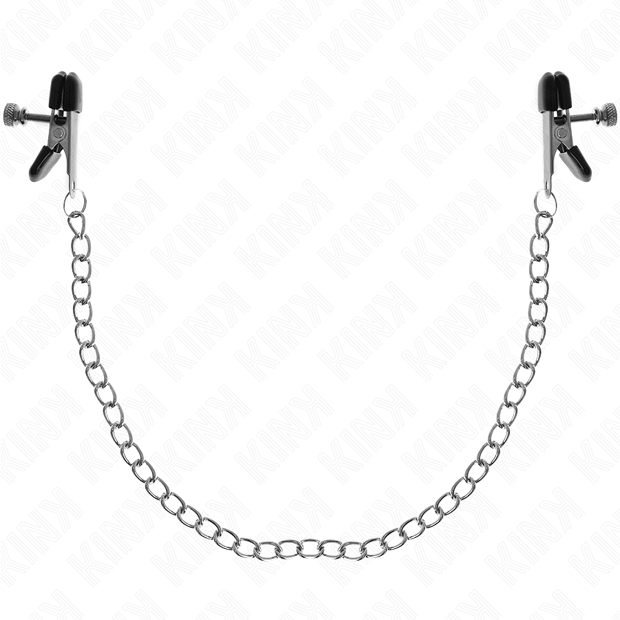 KINK - PINCES À TAMELON CHAÎNE PLATE ARGENT 34 CM KINK NIPPLE GRIP
