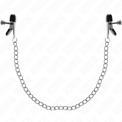 KINK - PINCES À TAMELON CHAÎNE PLATE ARGENT 34 CM KINK NIPPLE GRIP
