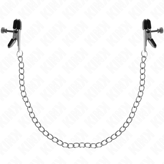 KINK - PINCES À TAMELON CHAÎNE PLATE ARGENT 34 CM KINK NIPPLE GRIP