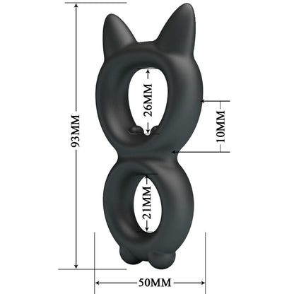 CRAZY BULL - BAGUE DOUBLE EN SILICONE TORAN MODÈLE 20 CRAZY BULL