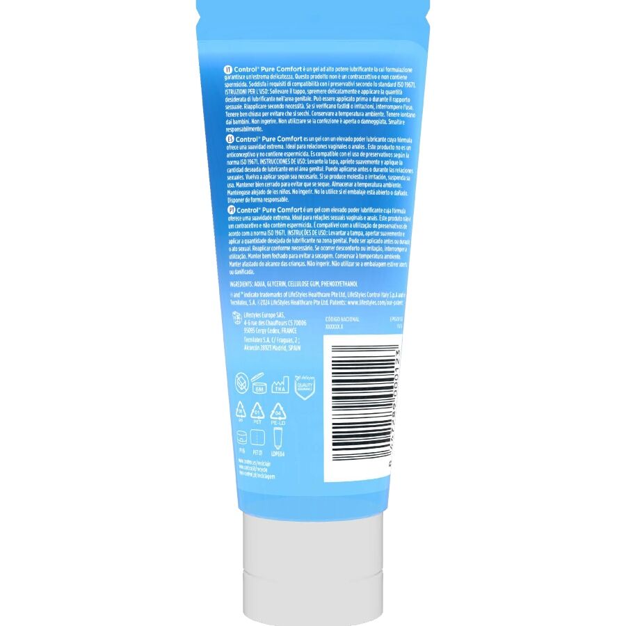 CONTROL - PURE COMFORT LUBRIFIANT HYDRATATION INTENSE 80 ML CONTROL LUBES