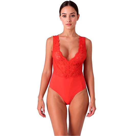 PASSION - BODY EVALIE ROUGE L/XL PASSION WOMAN TEDDIES