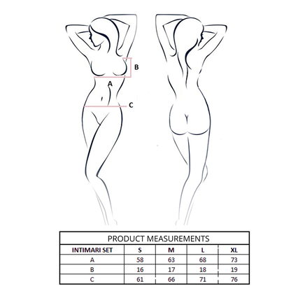 PASSION - ENSEMBLE SOUTIEN-GORGE + CULOTTE INTIMARI ROSE S/M PASSION WOMAN SETS