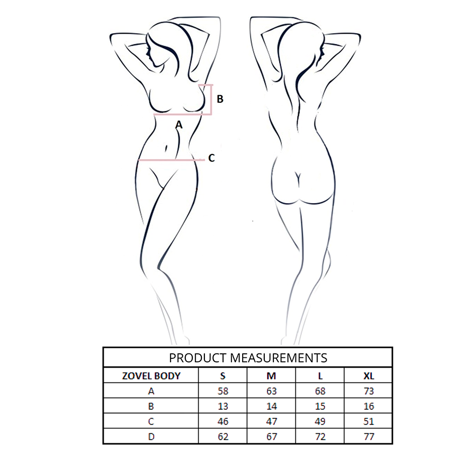 PASSION - BODY ZOVEL NOIR L/XL PASSION WOMAN TEDDIES