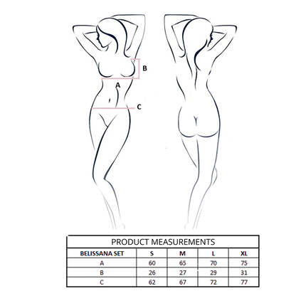 PASSION - ENSEMBLE SOUTIEN-GORGE + STRING BELISSANA BORDEAUX L/XL PASSION WOMAN SETS