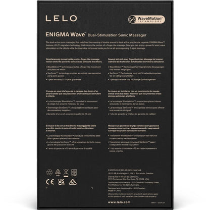 LELO - ENIGMA WAVE MASSEUR TRIPLE VIBRATION CYBER PURPLE LELO