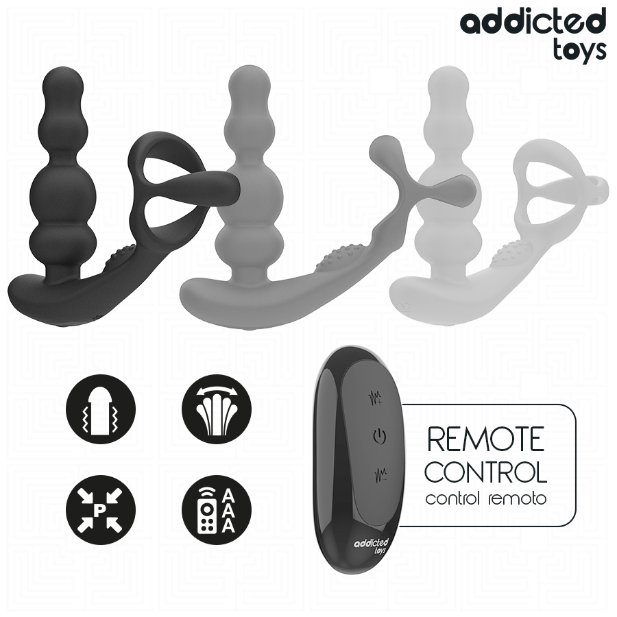 ADDICTED TOYS - MASSEUR DE PROSTATE ROTATIF À TÉLÉCOMMANDE ADDICTED TOYS
