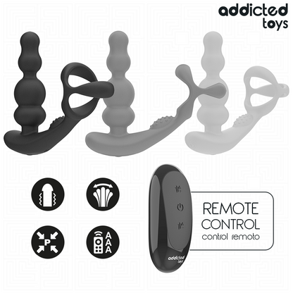 ADDICTED TOYS - MASSEUR DE PROSTATE ROTATIF À TÉLÉCOMMANDE ADDICTED TOYS