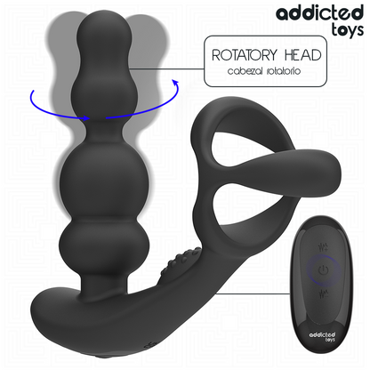 ADDICTED TOYS - MASSEUR DE PROSTATE ROTATIF À TÉLÉCOMMANDE ADDICTED TOYS