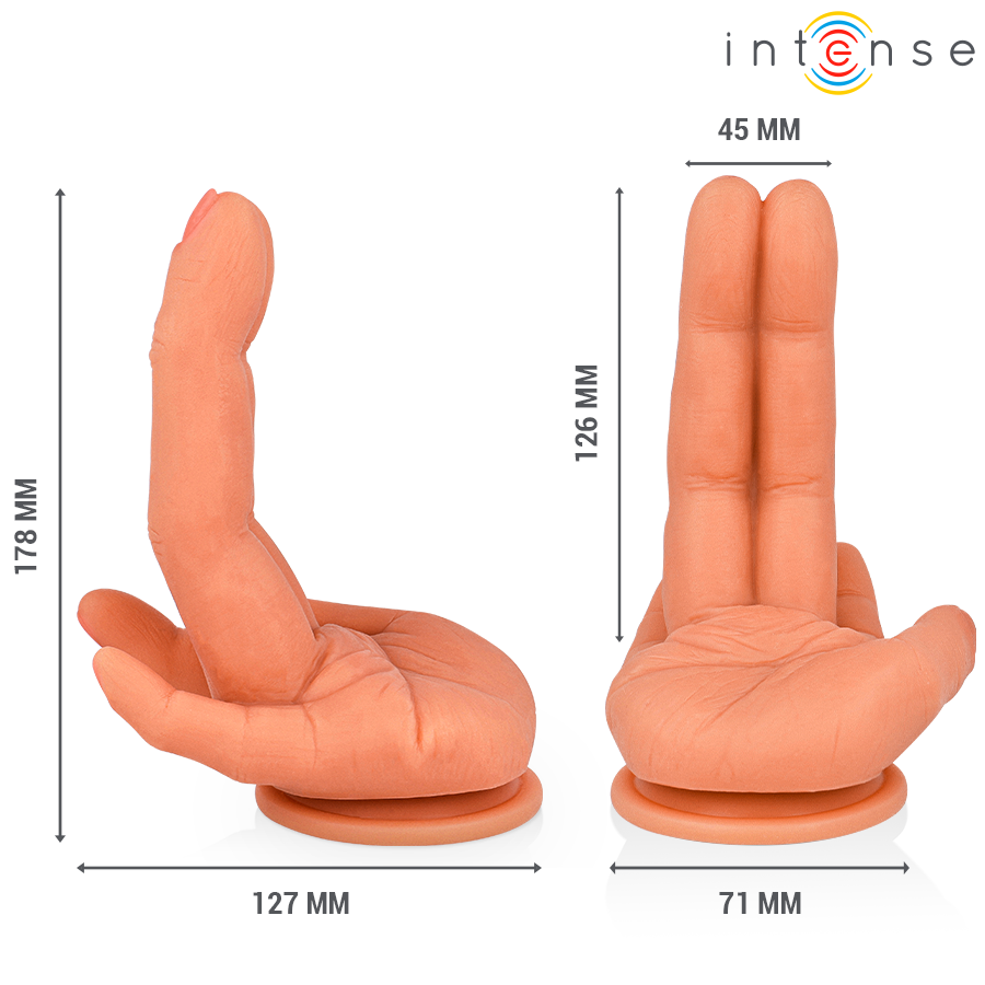 INTENSE - LEELA STIMULATEUR POINT G MAIN FLEXIBLE 12,6 CM INTENSE FUN TOYS