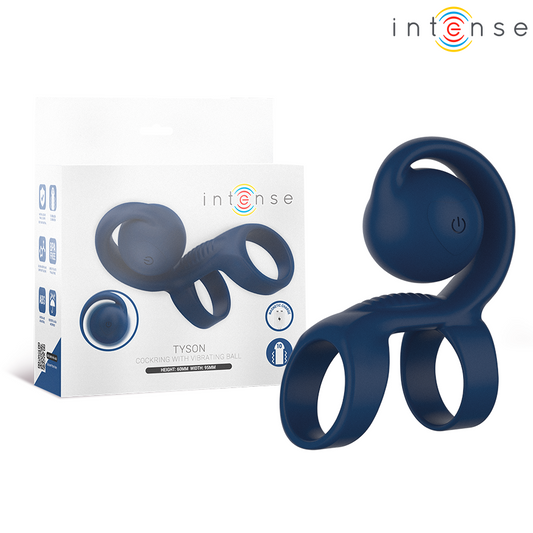 INTENSE - TYSON COCK RING AVEC BOULE VIBRANTE Ø 3,2 CM INTENSE FUN TOYS