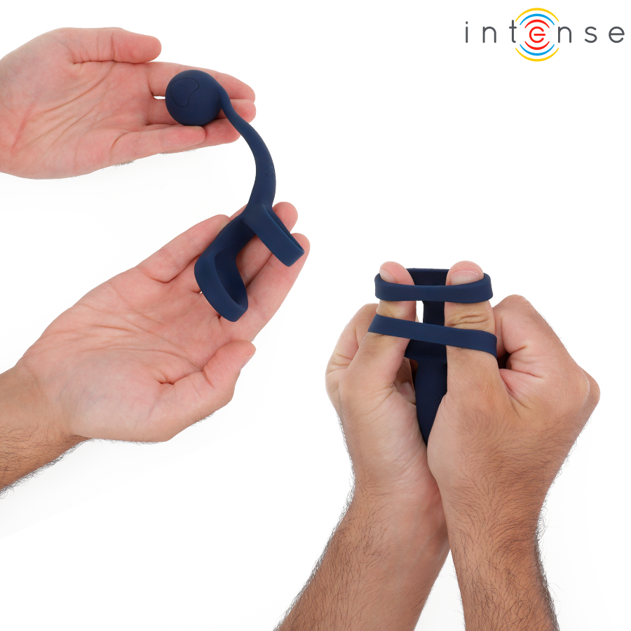 INTENSE - TYSON COCK RING AVEC BOULE VIBRANTE Ø 3,2 CM INTENSE FUN TOYS