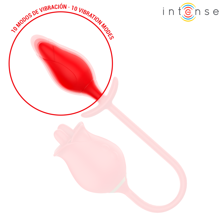 INTENSE - MELANIE DOUBLE STIMULATEUR DE CLITORIS AVEC LANGUE EN ZIGZAG INTENSE FUN TOYS