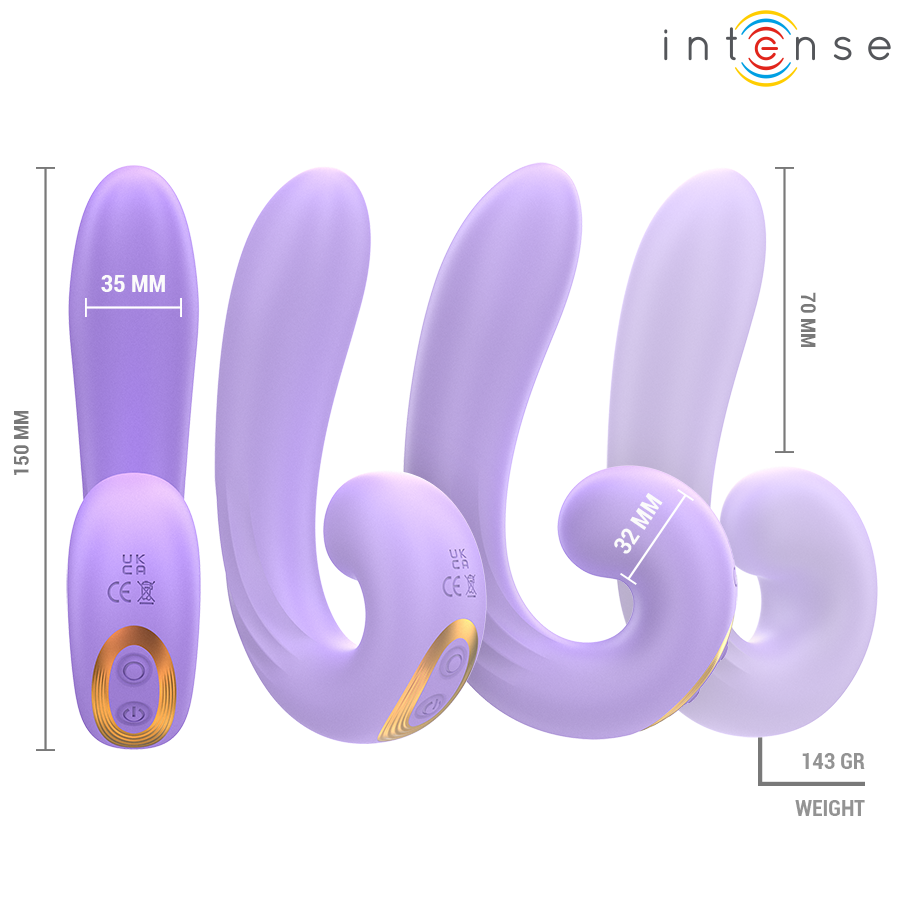 INTENSE - MERYL DOUBLE VIBRATION STIMULATEUR CLITORIEN INTENSE FUN TOYS