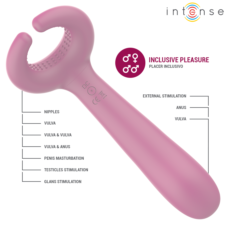INTENSE - VIBRATEUR ROWAN INCLUSIF POUR COUPLE INTENSE FUN TOYS