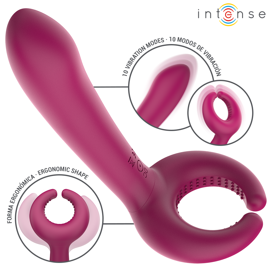 INTENSE - VIBRATEUR ROWAN INCLUSIF POUR COUPLE INTENSE FUN TOYS