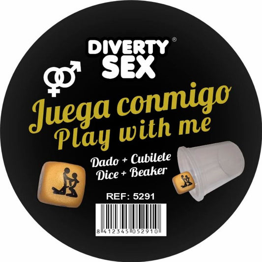 DIABLO PICANTE - DÉ DUR DORÉ AVEC POSITIONS ET CUBE DIABLO PICANTE