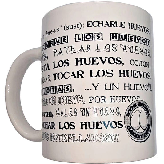 DIABLO PICANTE - MUG BLANC AVEC BOULES SYNONYMES 370 ML DIABLO PICANTE