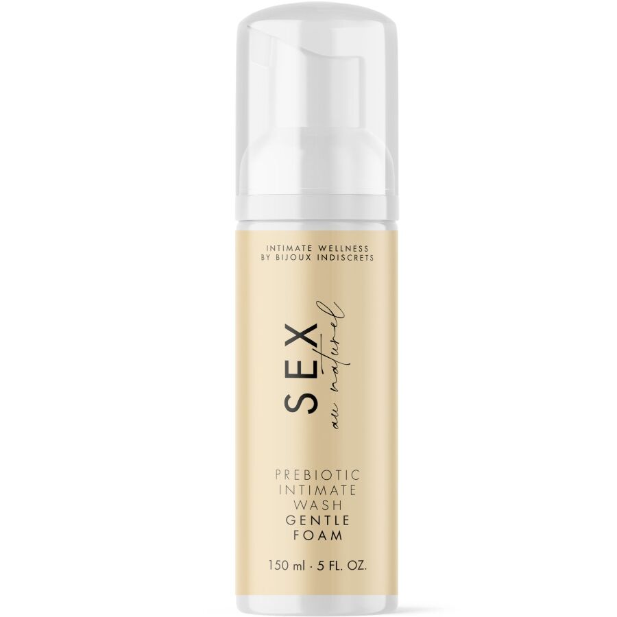 BIJOUX INDISCRETS - SEX AU NATUREL Gel intime prébiotique avec mousse 150 ml BIJOUX AU NATUREL