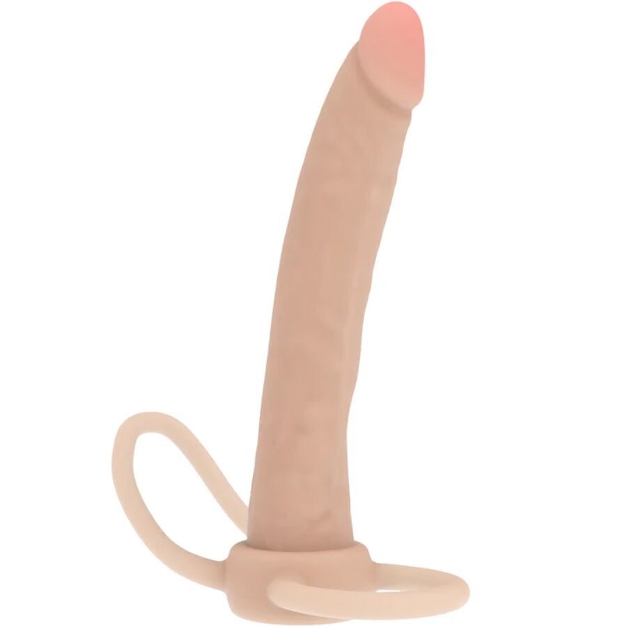 GET REAL - PÉNÉTRATEUR ANAL EN SILICONE DOUBLE TROUBLE 16 CM GET REAL
