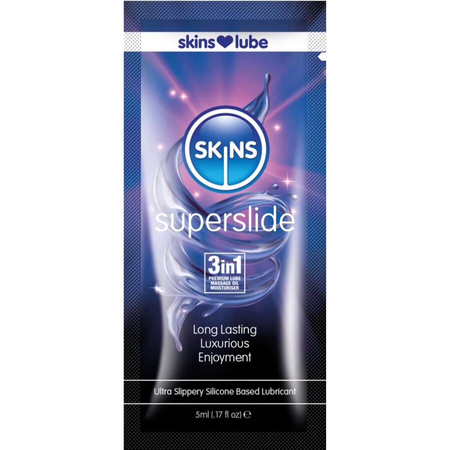 SKINS - SUPERSLIDE LUBRIFIANT À BASE DE SILICONE DOSE UNIQUE 5 ML SKINS