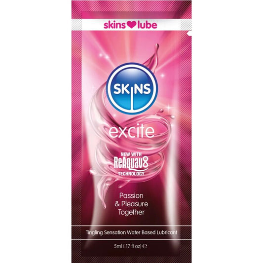 SKINS - EXCITE LUBRIFIANT À BASE D'EAU DOSE UNIQUE 5 ML SKINS