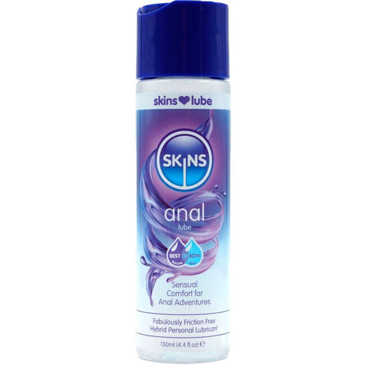 SKINS - Lubrifiant anal hybride à base d'eau et de silicone 130 ml SKINS