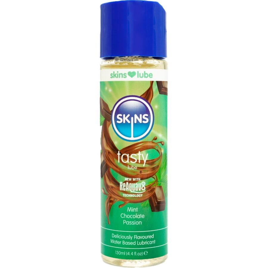 SKINS - LUBRIFIANT À BASE D'EAU DÉLICIEUX MENTHE ET CHOCOLAT 130 ML SKINS