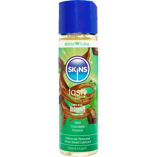 SKINS - LUBRIFIANT À BASE D'EAU DÉLICIEUX MENTHE ET CHOCOLAT 130 ML SKINS