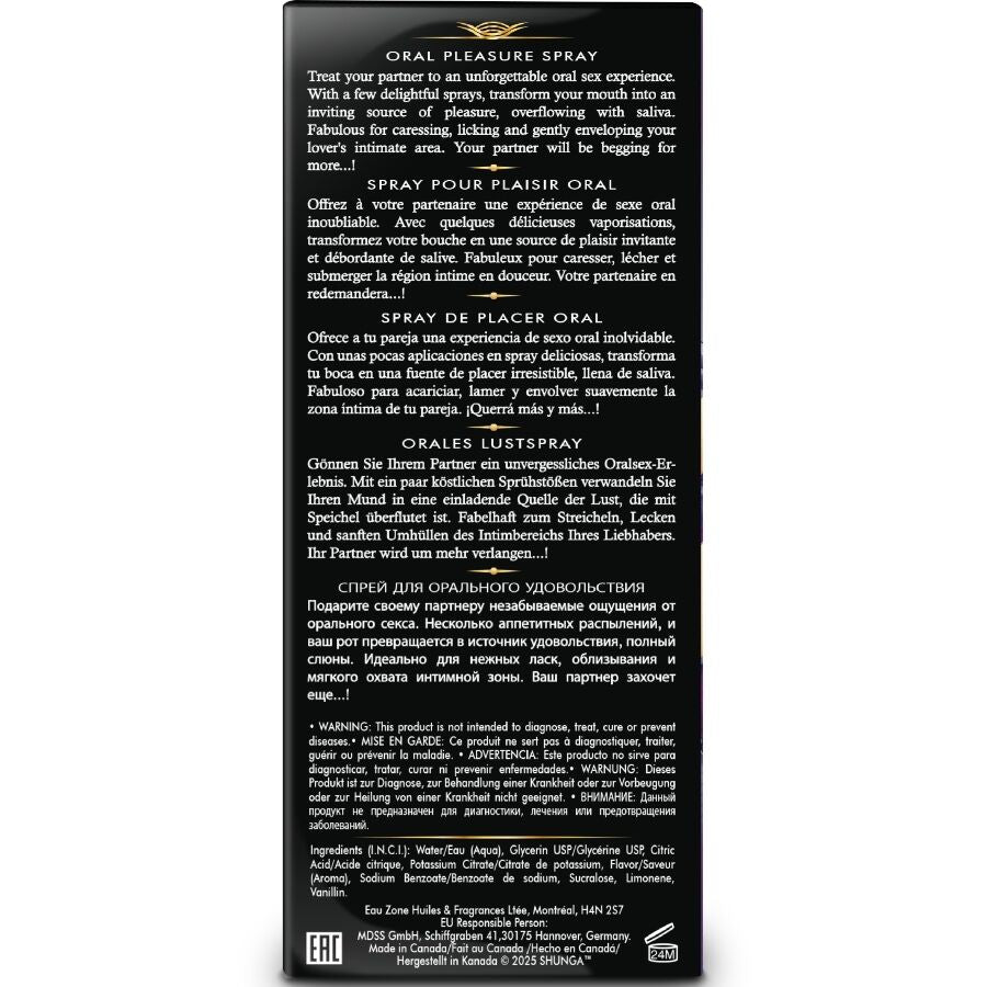 SHUNGA - WAVES PLAISIR SPRAY ORAL SÉDUCTEUR FRUITS EXOTIQUES 20 ML SHUNGA APHRODISIACS