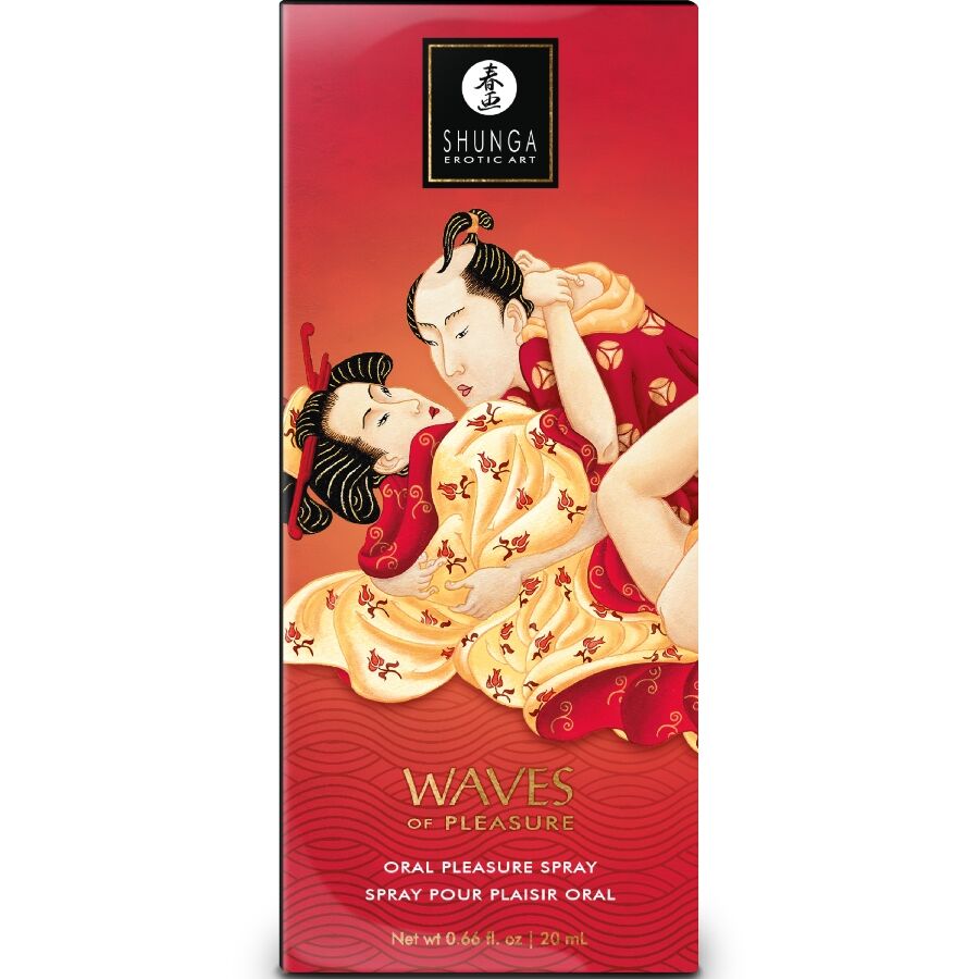 SHUNGA - WAVES PLEASURE SPRAY ORAL SEDUCTIVE FRAISE 20 ML SHUNGA APHRODISIACS