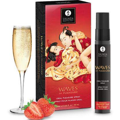 SHUNGA - WAVES PLEASURE SPRAY ORAL SEDUCTIVE FRAISE 20 ML SHUNGA APHRODISIACS