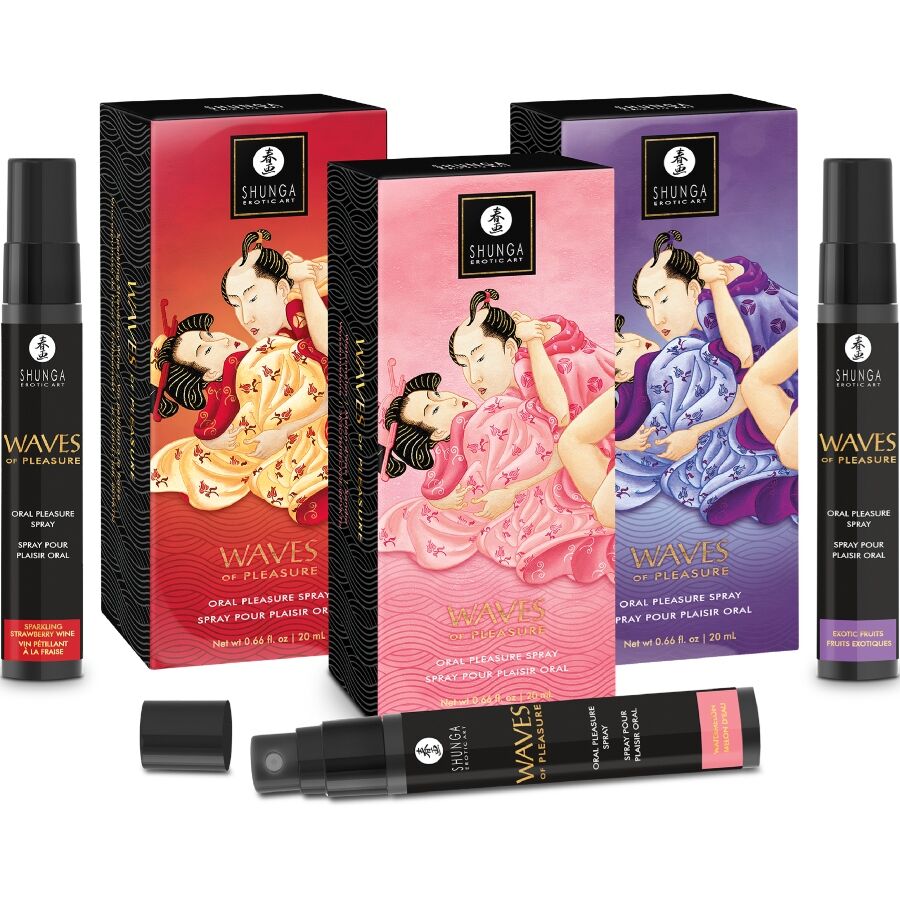 SHUNGA - WAVES PLEASURE SPRAY ORAL SEDUCTIVE FRAISE 20 ML SHUNGA APHRODISIACS