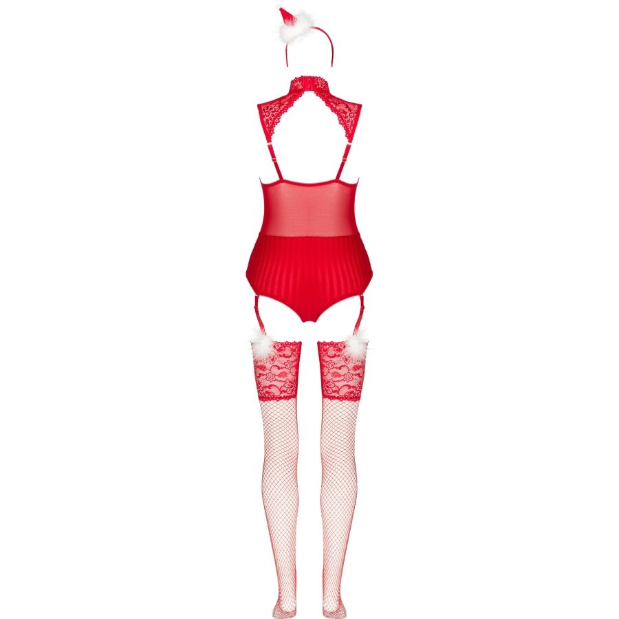 LIVCO CORSETTI FASHION - LIMPID SNOWFLAKES LC 90604 BODY + BAS + BANDEAU DE NOËL L/XL LIVCO CORSETTI SETS