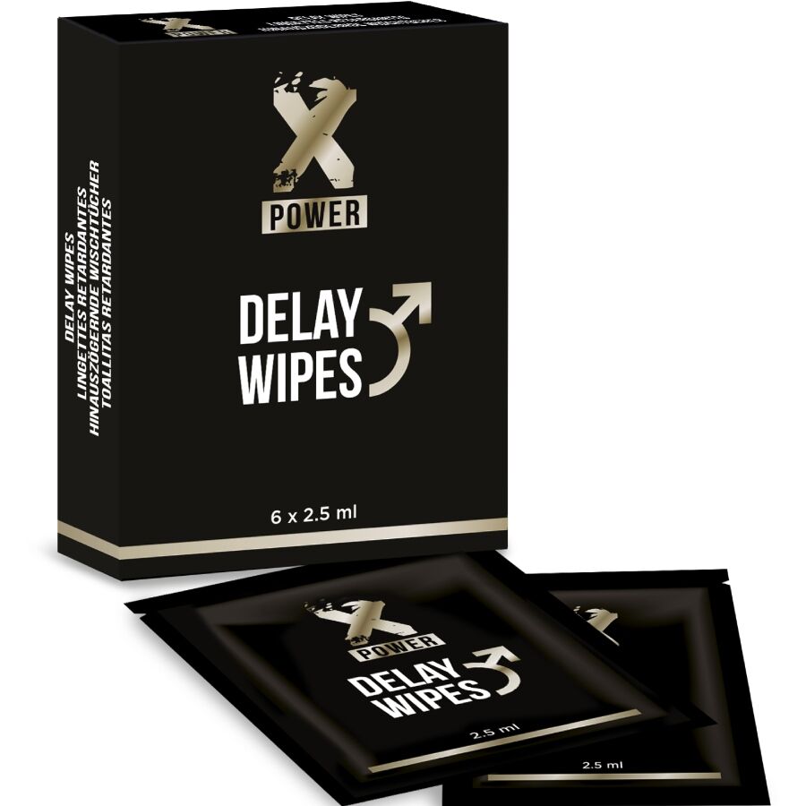 X POWER - LINGETTES DELAY 6 UNITÉS XPOWER