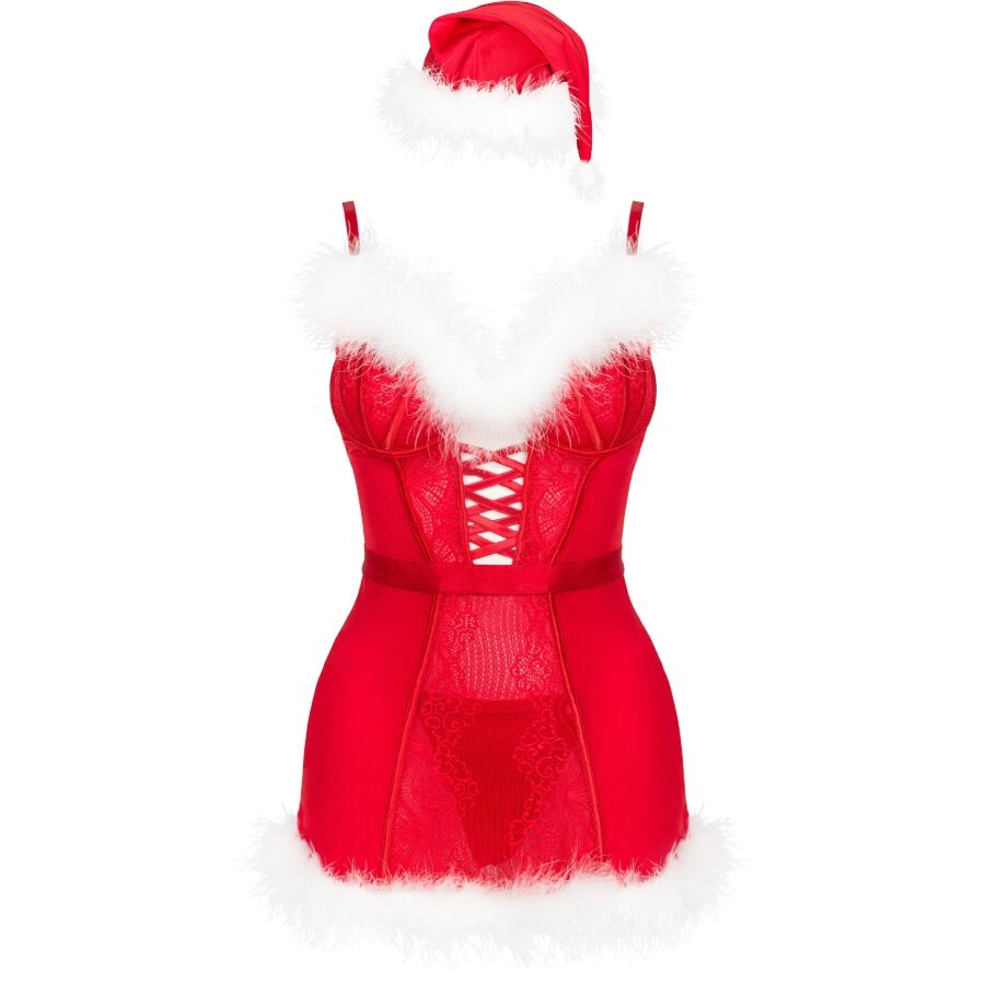 LIVCO CORSETTI FASHION - AGETHE LC 90607 CHEMISE + STRING + BONNET DE NOËL L/XL LIVCO CORSETTI SETS