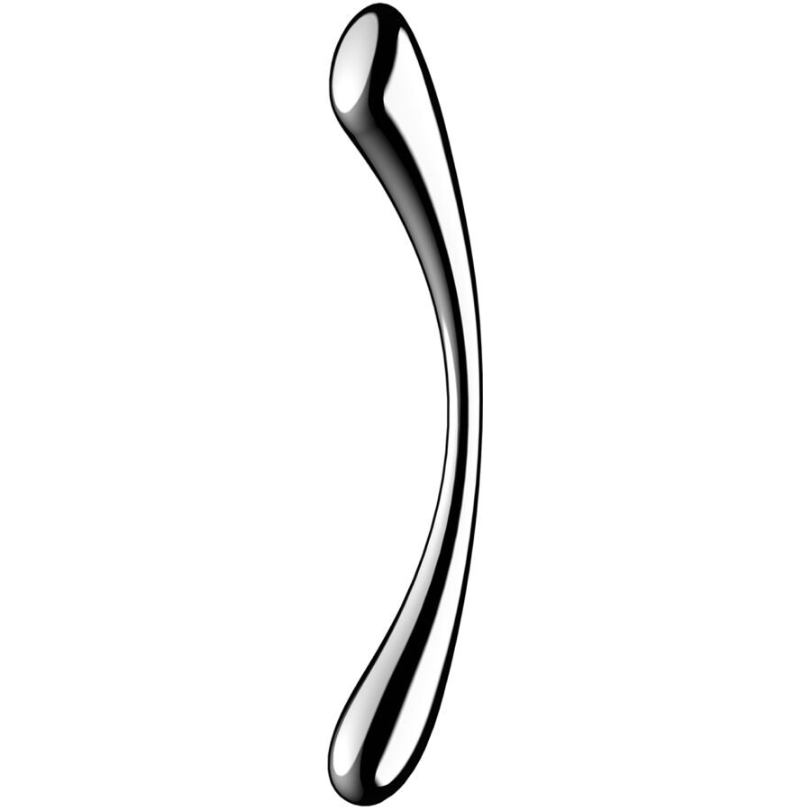 SATISFYER - COSMIC CREST 1 GODEMICHET DOUBLE EXTRÉMITÉ EN ACIER INOXYDABLE SATISFYER DILDO